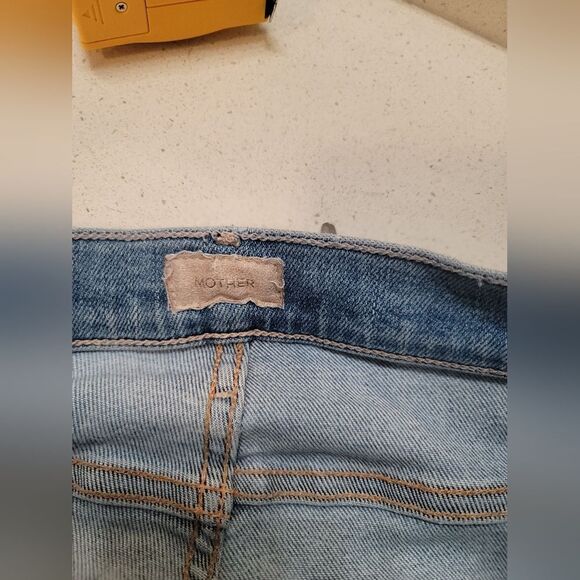 MOTHER The Mid Rise Dazzler Ankle Fray Riding The Cliffside size 25 - Picture 9 of 16